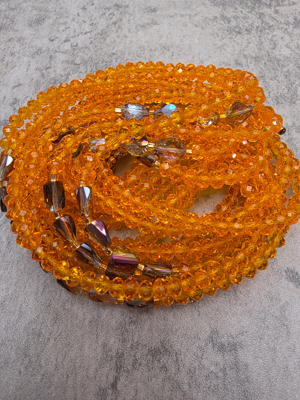 Amber Glow Clasp Waist Beads