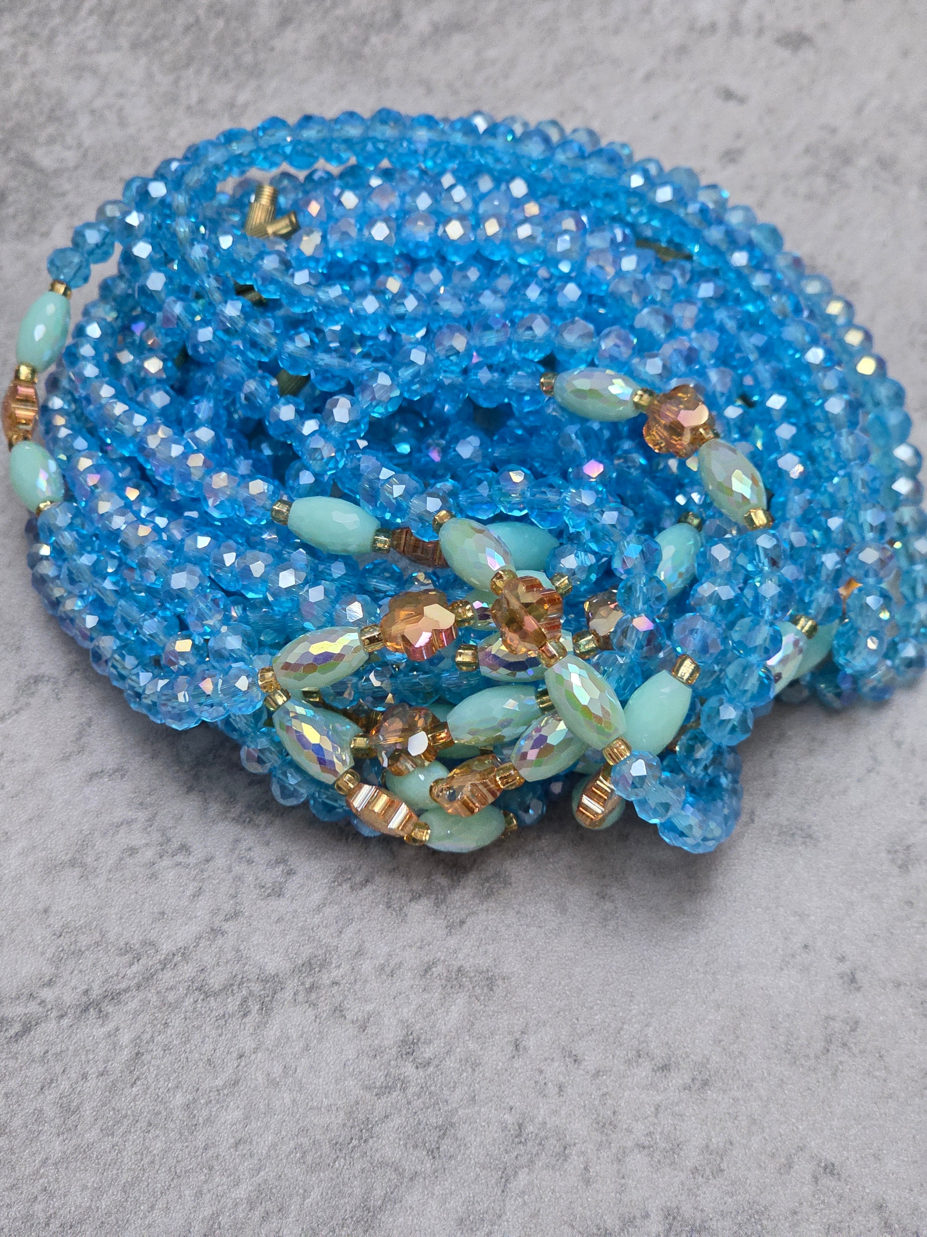 Clear Waters Clasp Waist Beads