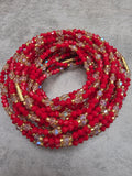Crimson Classic Waist Beads