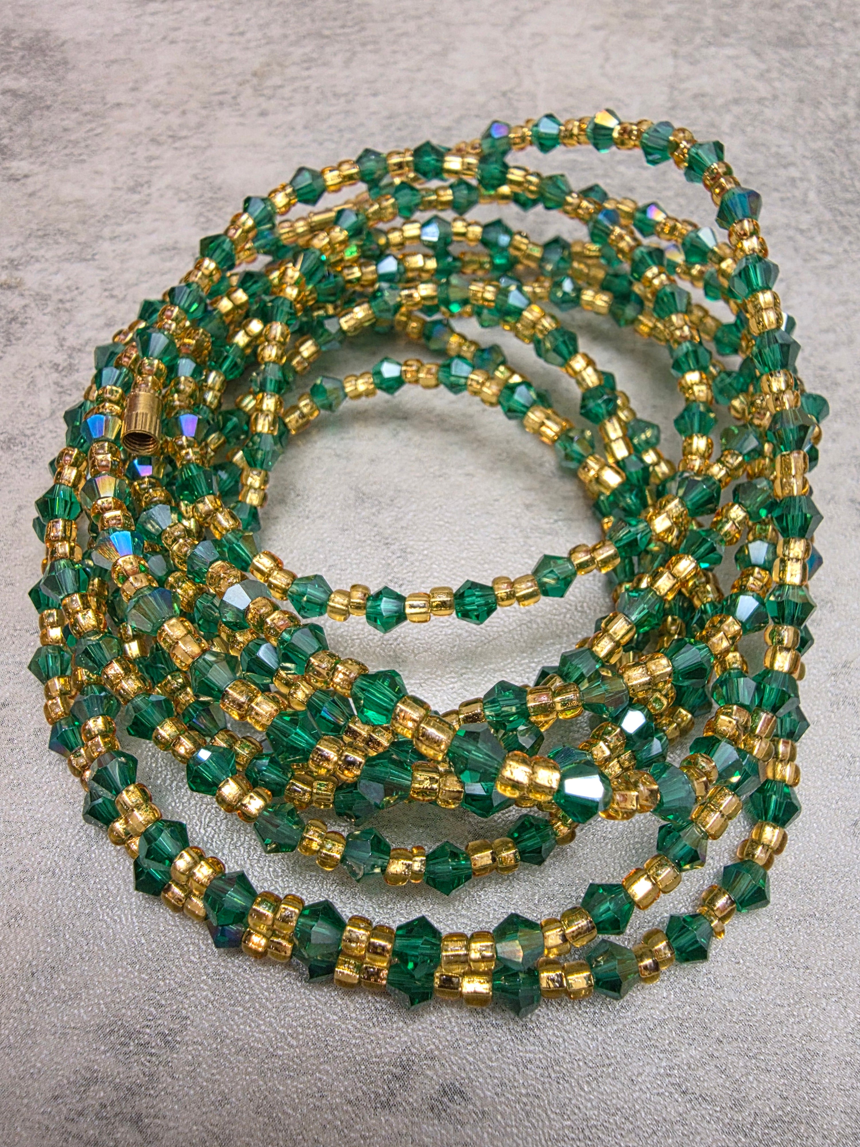 Emerald Gold Waist Beads