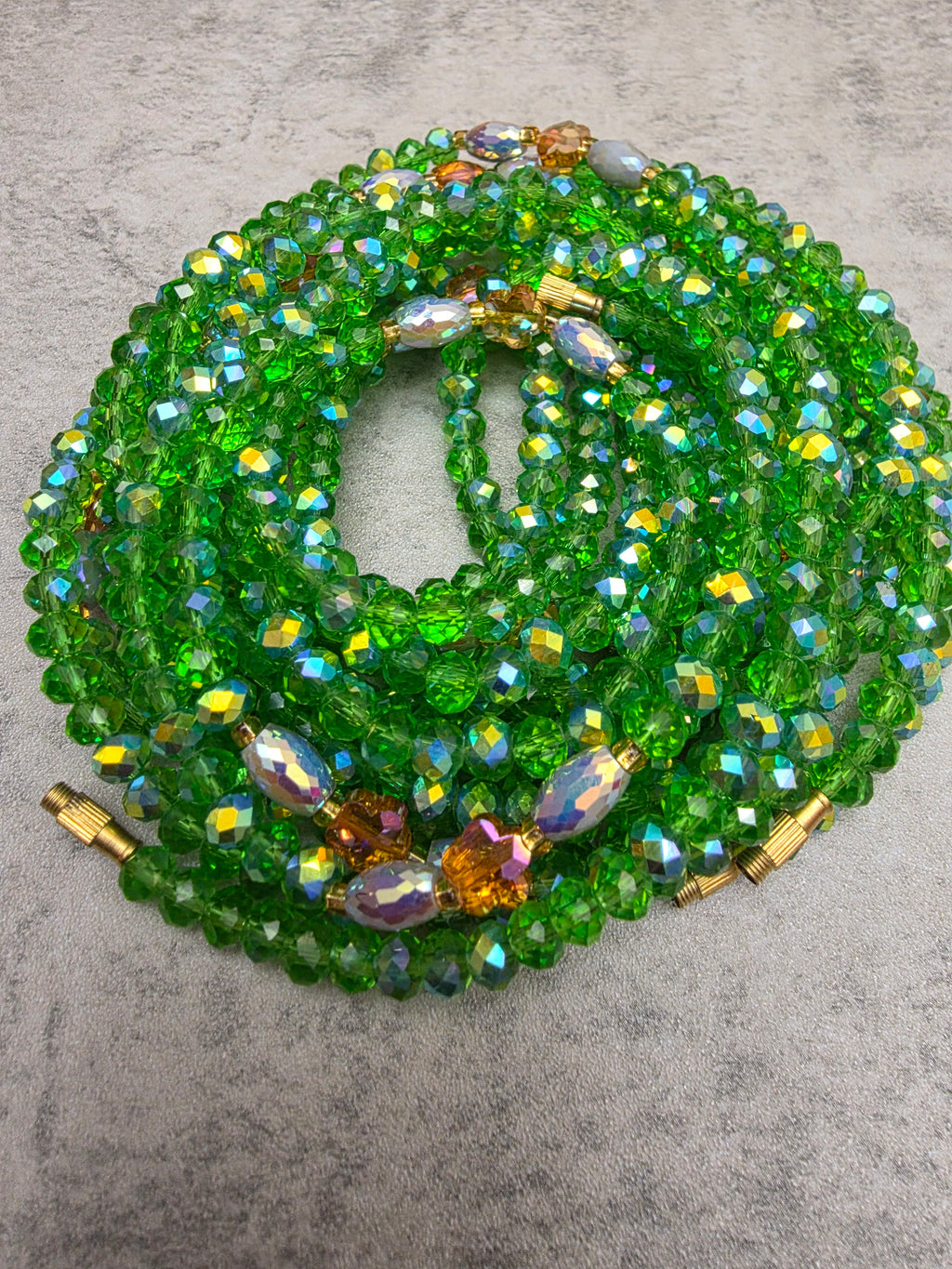 Green Light Clasp Waist Beads