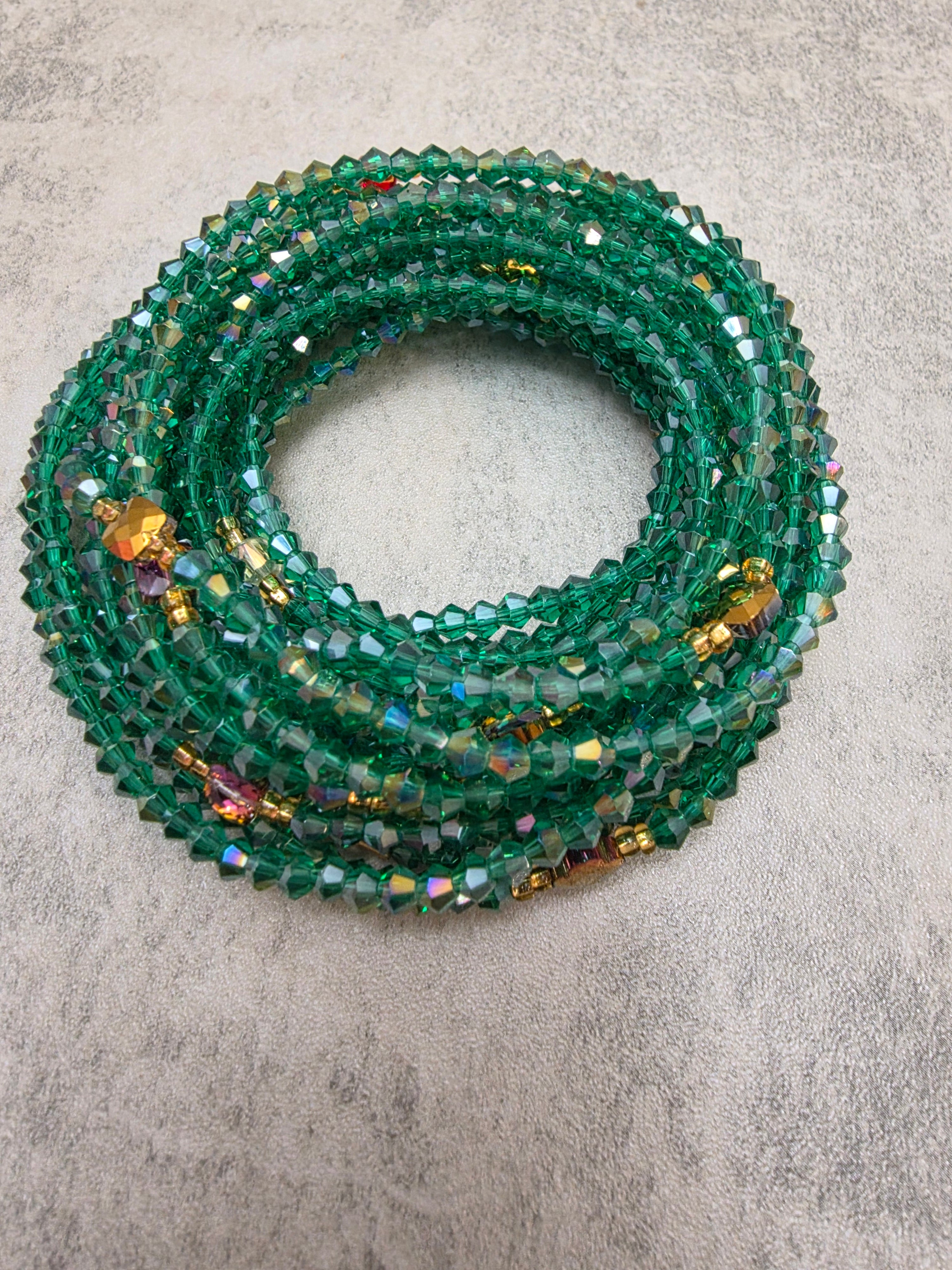 Lush Green Clasp Waist Beads