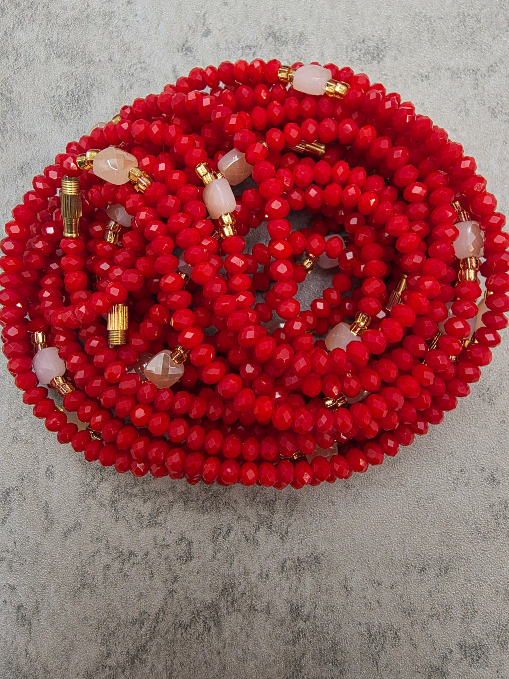 Red Allure Clasp Waist Beads