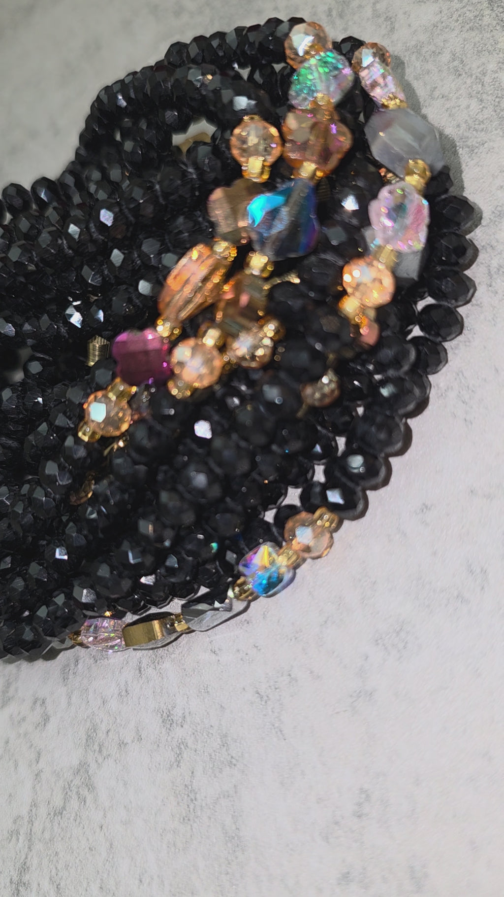 Black Velvet Clasp Waist Beads