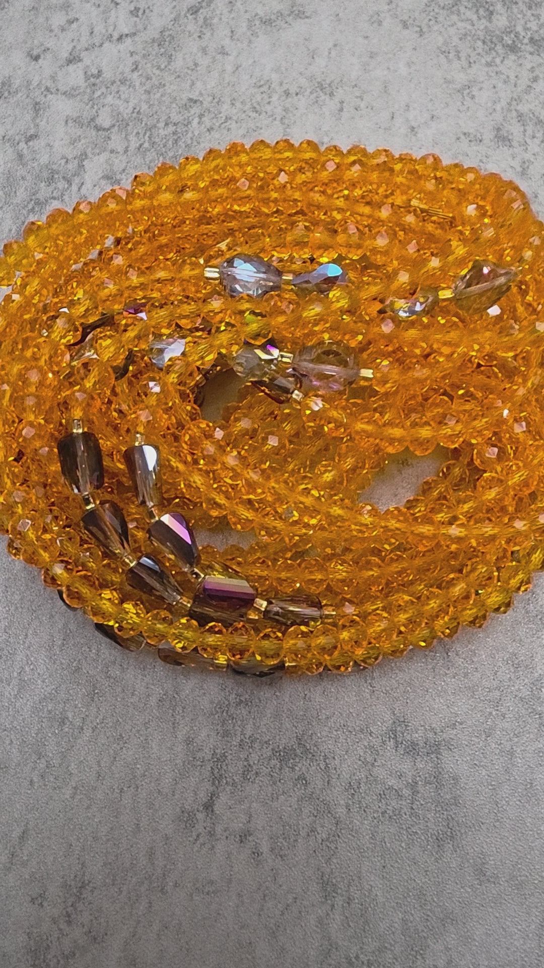 Amber Glow Clasp Waist Beads
